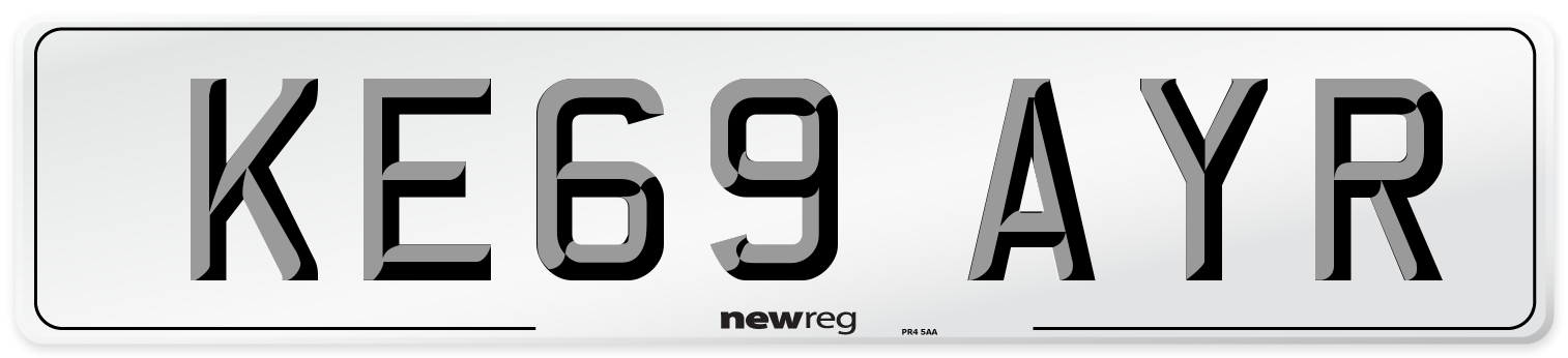 KE69 AYR Number Plate from New Reg